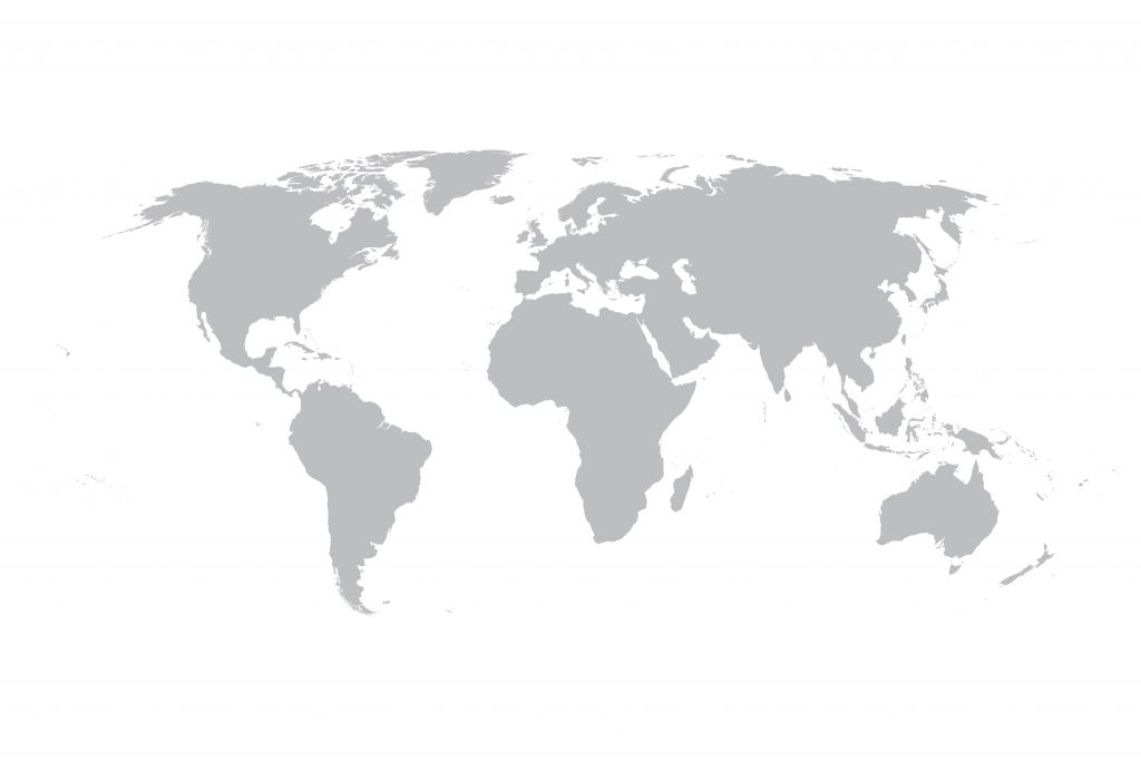 grey map of the world